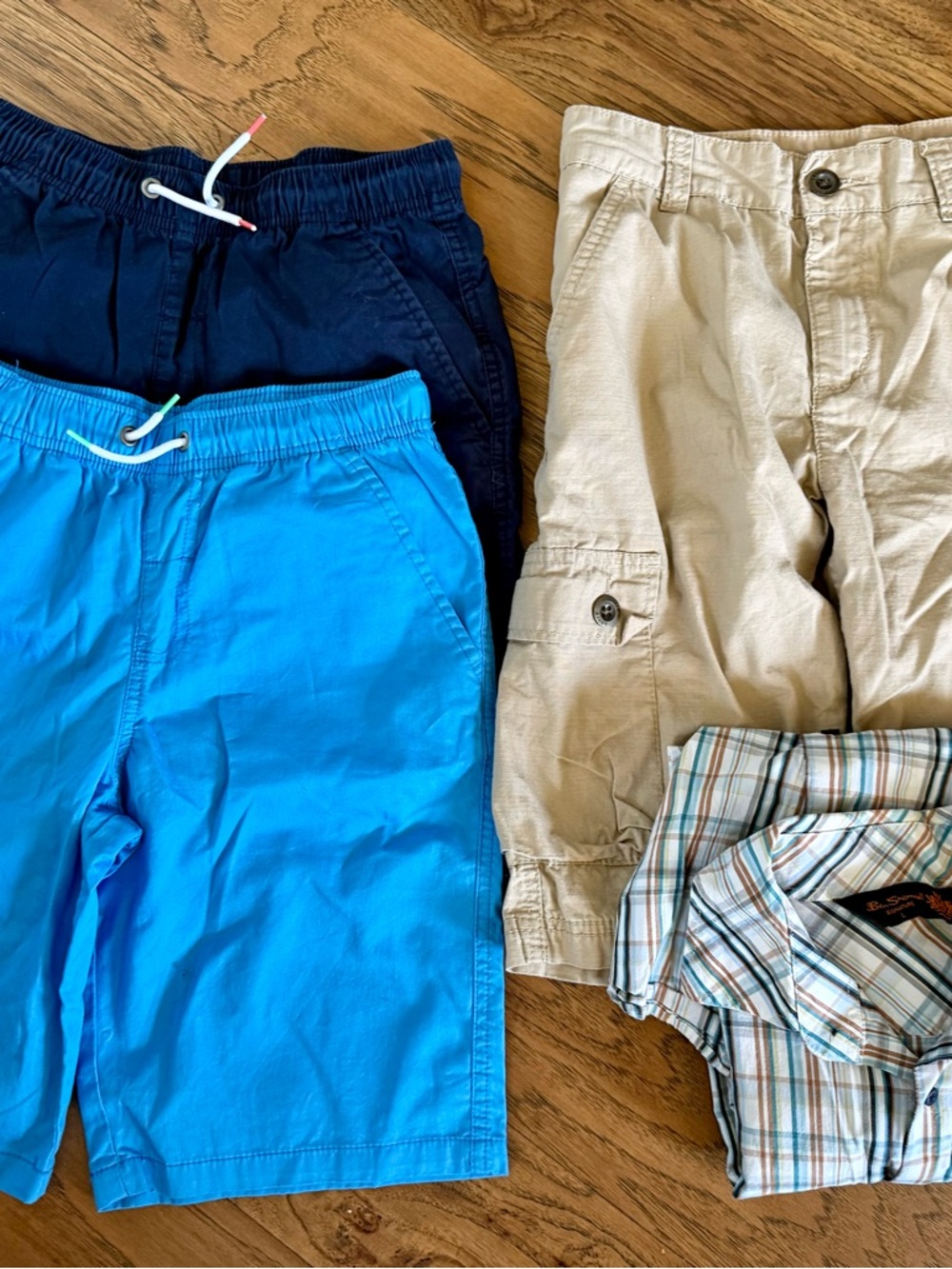 Summer Boys Lot of 3 shorts and 1 button up shirt Ben Sherman size 14/large